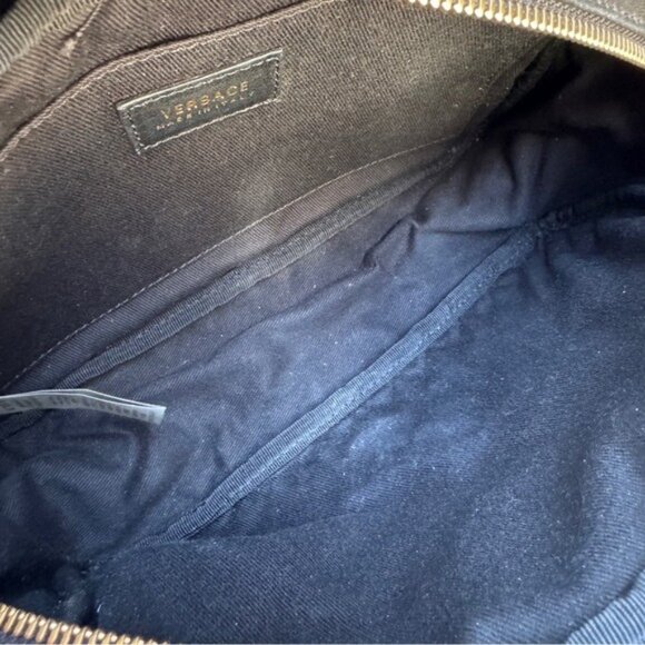 SOLD Versace Baroque Icon Quilted Leather Camera Crossbody Bag - Picture 14 of 15